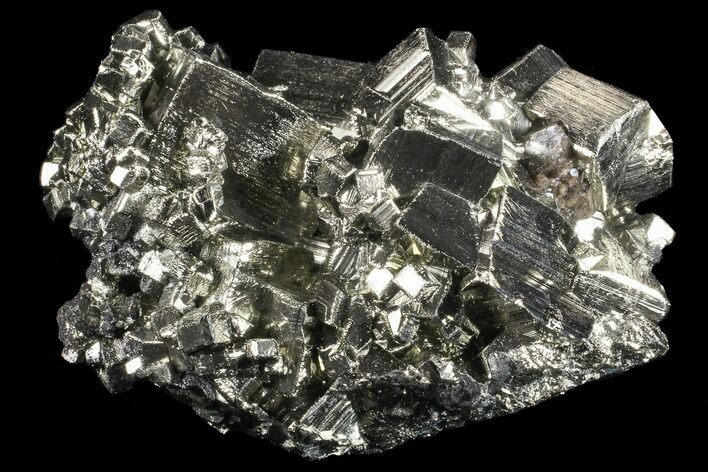 Gleaming, Cubic Pyrite Cluster - Peru #69575